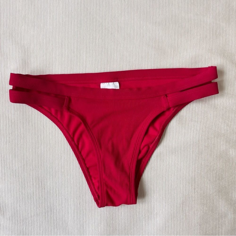 Xhilaration Womens Swimwear Bikini Bottom Beach Resort Summer Ocean Red XS  New